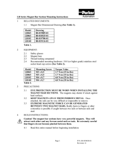 LB Series Magnet Bar Section Mounting Instructions 1 RELATED