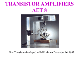 transistor amplifiers