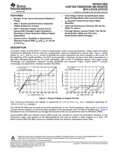 16-Bit Bus Transceiver And Register With 3