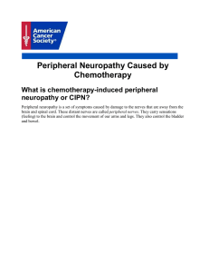 Peripheral Neuropathy Caused by Chemotherapy