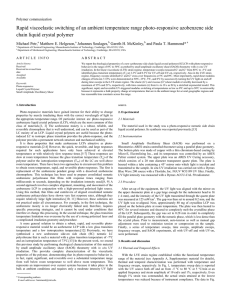 Rapid viscoelastic switching of an ambient temperature range