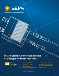 Distributed Solar interconnection Challenges and best