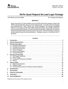 56-Pin Quad Flatpack No-Lead Logic Package