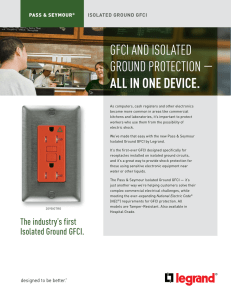 GFCI AND ISOLATED GROUND PROTECTION — ALL IN ONE