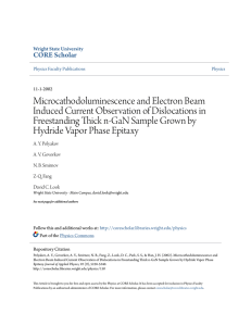 Microcathodoluminescence and Electron Beam