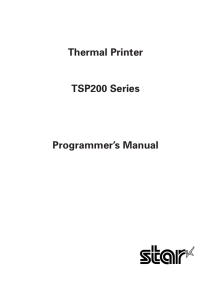 TSP 200 Programmer`s Manual