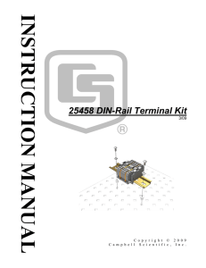 25458 DIN-Rail Terminal Kit