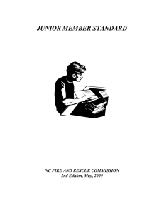 Junior Member Standard - North Carolina Department of Insurance