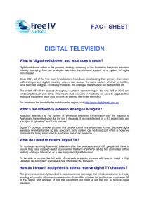 digital television fact sheet