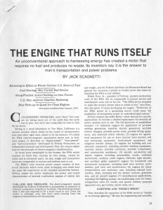 the engine that runs itself