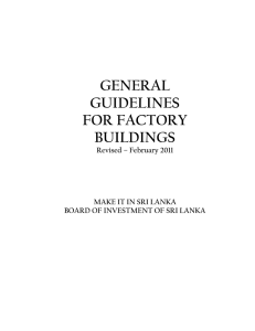 general guidelines for factory buildings