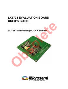 lx1734 evaluation board user`s guide