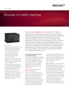 Brocade ICX 6610 Switches Data Sheet