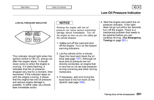 Low Oil Pressure Indicator - Techinfo