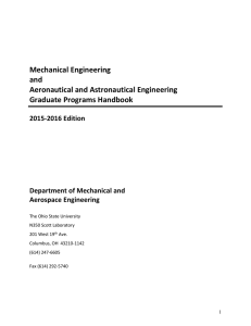 Aerospace Graduate Program Handbook