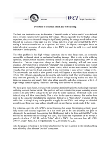 Thermal Shock due to Soldering Detection