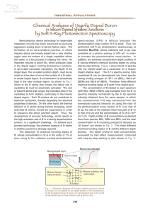 Chemical Analyses of Heavily Doped Boron in Silicon - SPring-8