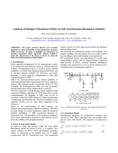 Analysis of Damper Parameters Effect on Sub Synchronous