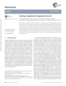 Scaling of graphene integrated circuits