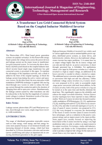 A Transformer Less Grid-Connected Hybrid System