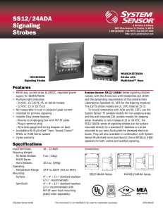 SS12/24ADA Signaling Strobes