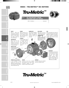 INDEX – TRU-METRIC™ IEC MOTORS