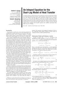 An Integral Equation for the Dual