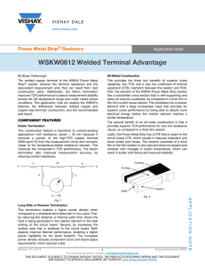 WSKW0612 Welded Terminal Advantage