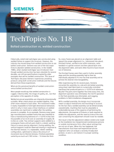 TechTopics No. 118 - Bolted construction vs. welded