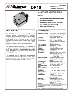 ALL WELDED CONSTRUCTION DESCRIPTION Specifications