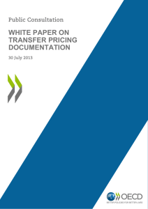 white paper on transfer pricing documentation