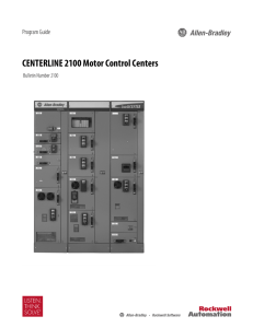 CENTERLINE 2100 Motor Control Centers