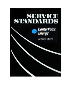 CenterPoint Energy Electric Service Standards Manual