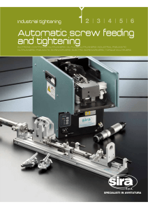 Automatic screw feeding and tightening