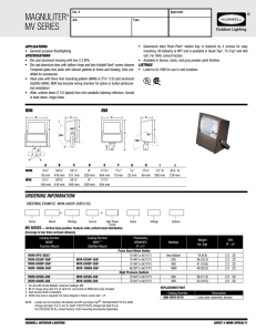 Magnuliter MV Spec Page - Hubbell Outdoor Lighting