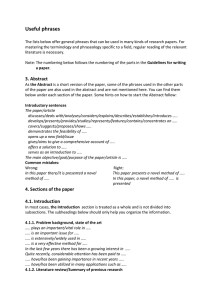 Useful phrases - Academic English