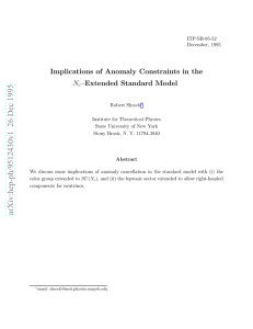 Implications of Anomaly Constraints in the $ N_c $