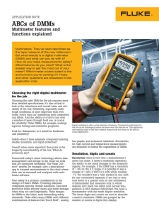 ABCs of DMMs: Multimeter features and functions explained