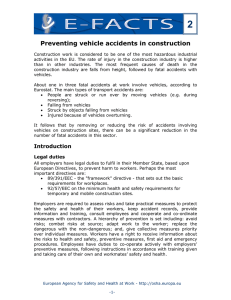 Preventing vehicle accidents in construction - EU-OSHA