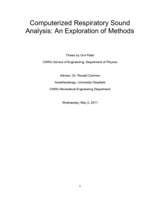 Computerized Respiratory Sound Analysis: An Exploration