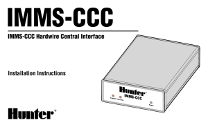 IMMS-CCC - Hunter Industries