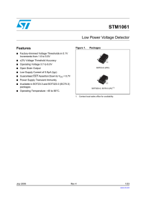 Low power voltage detector