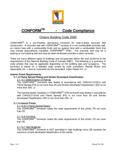 Code Compliance - Nuform Building Technologies