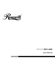 SERVER RSV-L4500 User Manual