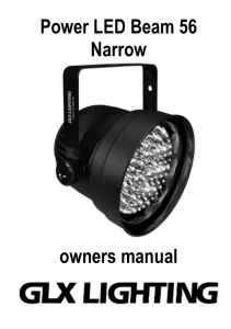 Power LED Beam 56 Narrow owners manual
