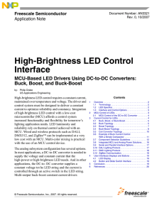 AN3321, High-Brightness LED Control Interface - Application