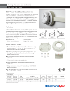 Surface Raceway TSRP Power Rated Round Junction Box