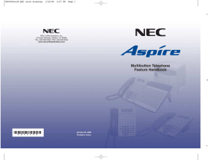 Multibutton Telephone Feature Handbook