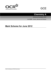 Unit F321 - Atoms, bonds and groups