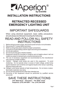 MR11 Installation Instructions